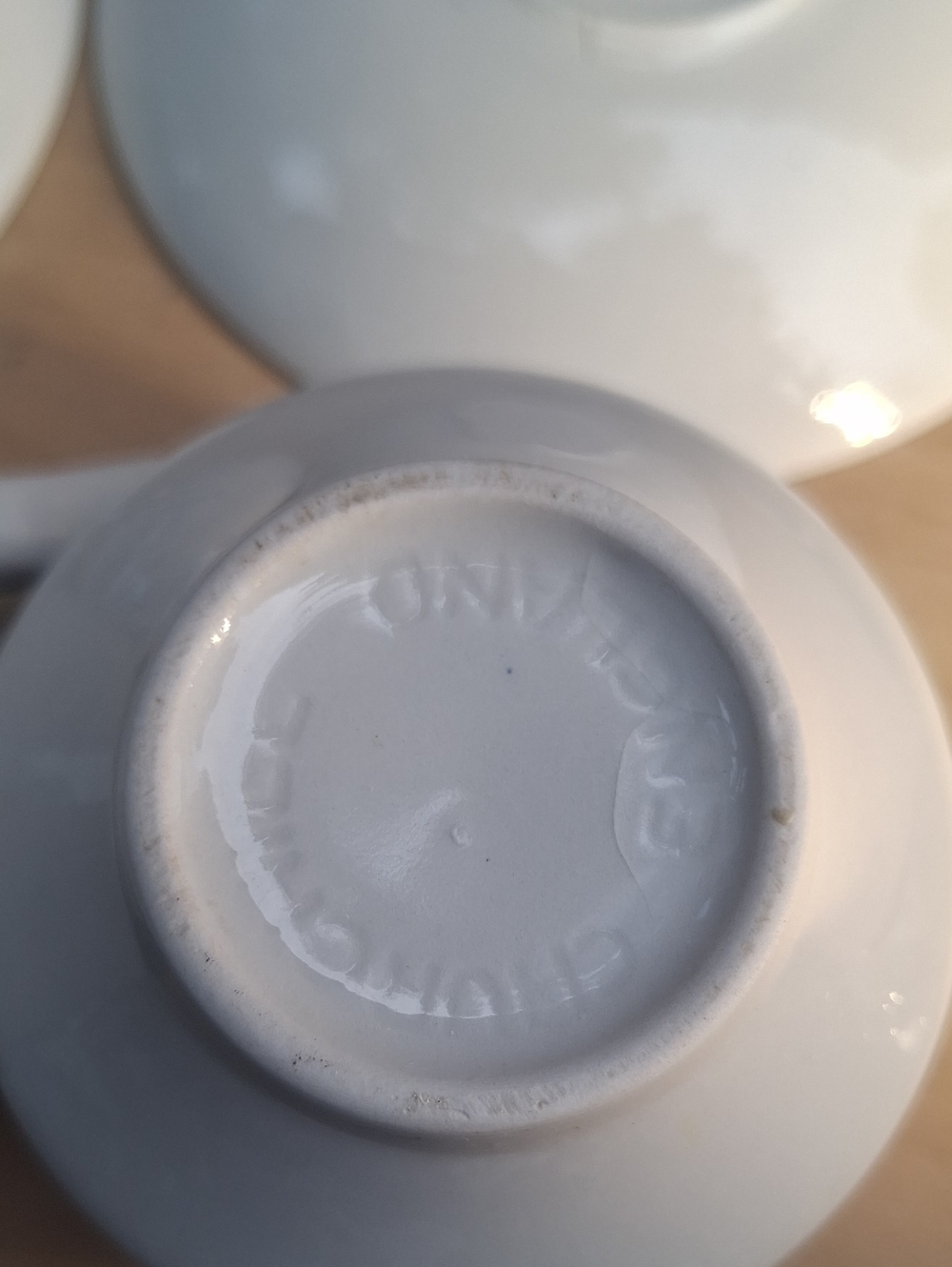 Vintage Churchill Currier & Ives Blue Mill Dam 2 Teacups & 2 Saucers Set England - Picture 11 of 11